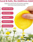 Turmeric cleansing pads,40pcs turmeric exfoliating