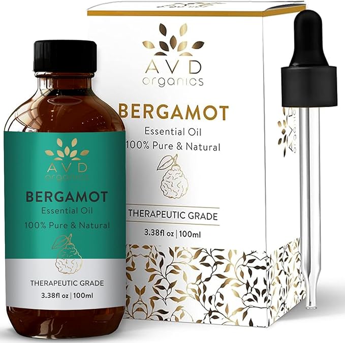 Bergamot Essential Oil for Diffuser | 100% Pure & Natural Bergamot Oil | for Skin Aromatherapy Home Fragrance Soap & Candle Making| 3.38 fl. Oz