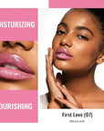 Oulac Moisture Shine Lipsticks Set - Red Orange Purple 3Pcs | Ultra Hydrating Juicy & Glossy, Soild Lip Gloss, Lightweight Smooth, Natural Look Best for Dry, Cracked and Chapped Lips, Vegan (05+06+07)