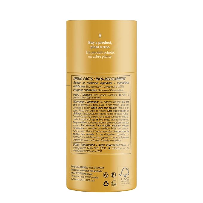 ATTITUDE Sunscreen Stick, Broad Spectrum