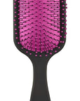 The Knot Dr. hair brush by Conair - Detangling hair brush - Removes Knots and Tangles in wet or dry hair- Black Neon w/Travel Case - Pink