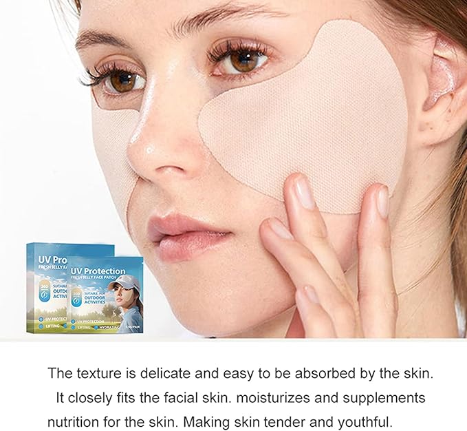 5 Pairs UV Protective Face Patch, Sunscreen Face Patch for Eye Golf Sunscreen Patches Moisturizing Sunl Protection Stickers for Summer Outdoor, Outdoor Sports Golf Accessories