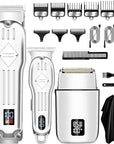SUNNOW Hair Clippers Professional Cordless for Men, Electric Foil Shavers Razor & Beard Hair Trimmer Kit, Rechargeable Hair Cut Machines Fade Clippers Set, 3 in1 Beard Trimming Kit for Home, Barber