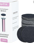 120pcs Replaceable Sandpaper for Electric Foot Callus Remover, 80 Grit Coarse Sandpaper Refill Discs