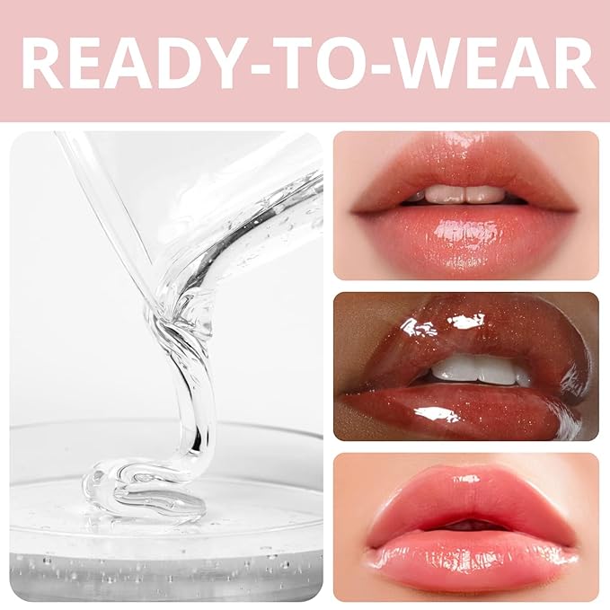 TKB Lip Gloss Base (Flexagel ME)| Clear Lip Gloss Base for DIY Lip Gloss| Ready-to-Wear| Moisturizing, High Shine, Crystal Clear, Vegan, Gluten and Cruelty free| Made in USA. (5.5oz (156g))