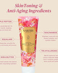 Nakery Skin Toning Body Butter for Women - Firming Body Lotion for Women - Peptide Infused Body Lotion for Crepey & Sagging Skin - Skin Firming Lotion for Neck, Arms & Legs - Cabana Sunset