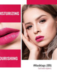 Oulac Moisturizing Shine Rose Pink Lipstick for Women, 2 in 1 Tinted Lip Balm for Winter, Hydrated Juicy and Glossy Lip Color for Dry, Cracked and Chapped Lips, Vegan 2.2g/0.07oz (09)