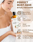 Pure Fractionated Coconut Oils Liquid 16oz 100% Natural USDA Certified Massage MCT Oil Organic&Moisturizer for Face Skin&Hair,Cold Pressed Body Carrier Oil for Essential Oils Mixing Women&Men