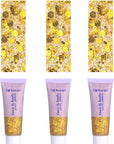 Face Body Glitter, Hair Glitter Sparkles Chunky Face Glitter Gel for Girls Makeup Singer Concerts Mermaid Festival Sequins Face Paint (3pc Gold)