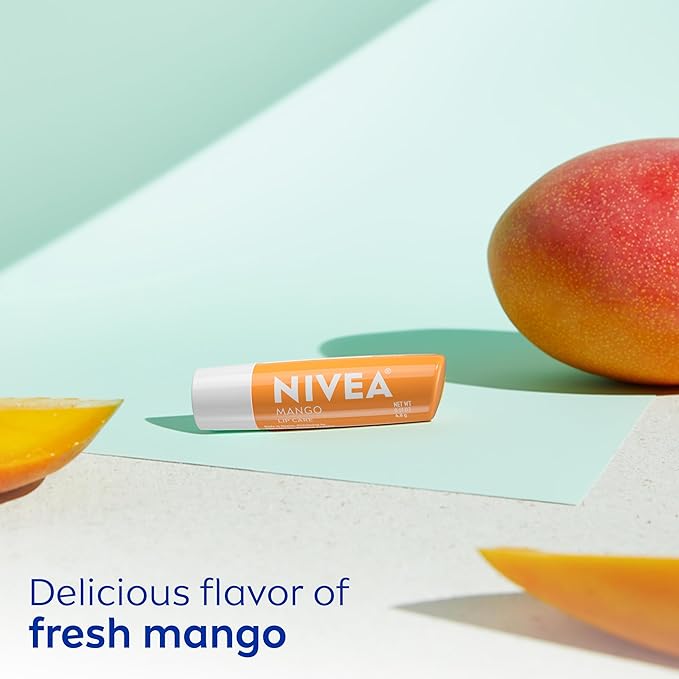 NIVEA Mango Lip Care, 0.17 oz,