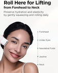 Bewants gua sha neck cream roller, korean neck cream with massage roller, rapid lift neck serum roll on, moisturizer for tightening skin with centella asiatica (1 Pack)
