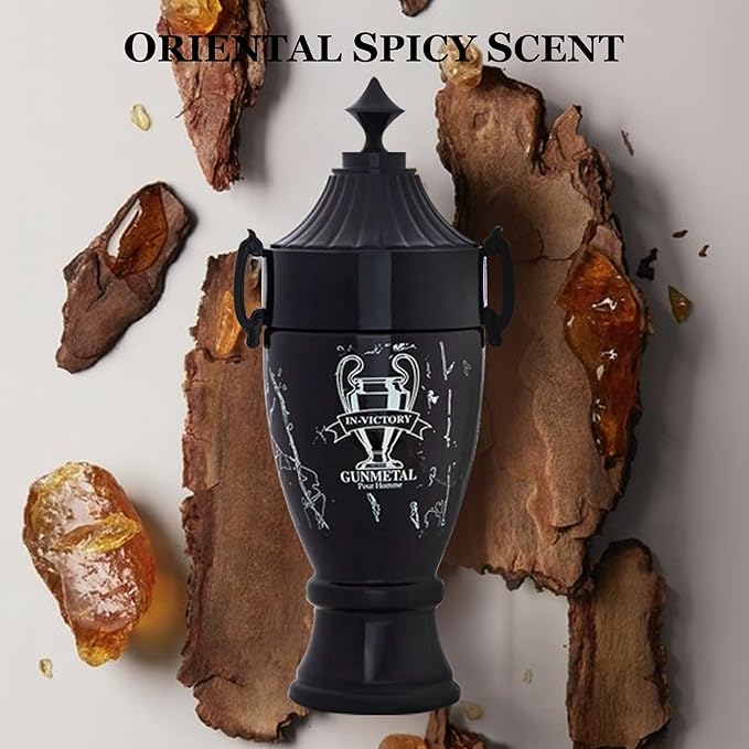 Men Cologne Set (3.4oz/100ml x 2PCS) Eau De Perfume Natural Spray Notes of Woody, Spicy, Citrus & Aromatic Long Lasting Fragrance for Daily Use (VictoryGu&VictoryDB)