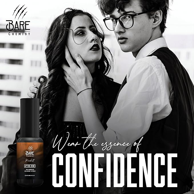 Knockout Pheromone Cologne for Him - [Attraction Formula] Pheromone Cologne for Men 1oz. - Wood, Citrus, Spice