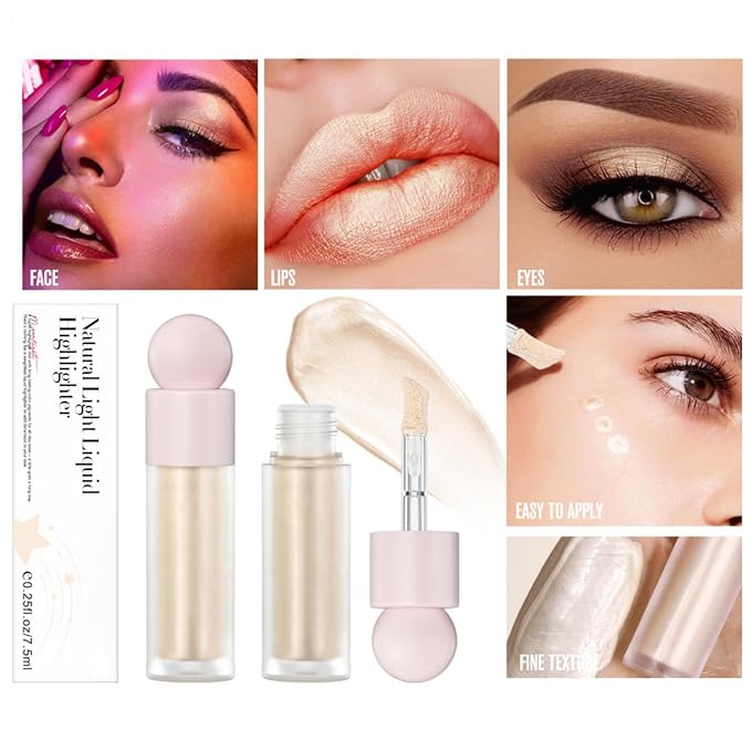Liquid Highlighter Natural Glow For Face & Body,
