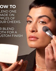 COVER FX Monochromatic Powder Blush Duo - Pink Dahlia: Soft Pink - Matte + Shimmer Finish - Create Custom, High Impact Color