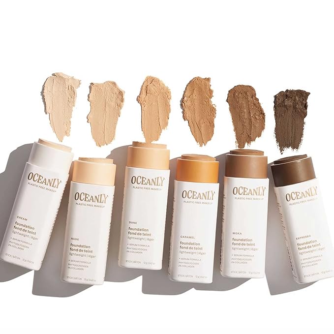 ATTITUDE Oceanly Light Coverage Foundation Stick, Titanium Dioxide-Free, 0.42 Ounces