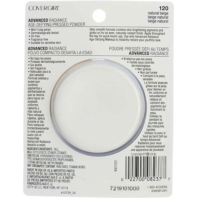 COVERGIRL Advanced Radiance Age-Defying Pressed Powder Natural Beige