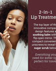 Avya Skincare Two-In-One Lip Treatment/Sugar Scrub Exfoliates and Softens Lips/Balm with Marula and Mango Moisturizes and Nourishes / .07oz