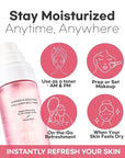 Intensive Soothing Collagen Jelly Mist, Deep Hydration, Elasticity, Moisturizer, Glow & Dewy, Face mist, Spray, Hyaluronic Acid, Lightweight Gentle for All Skin, Korean Skin Care 3.38 fl oz