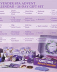 Advent Calendar 2025 Adult Women -24 Days of Christmas Advent Calendar for Mom, Wife, Girlfriend, Sister, Her - Lavender Spa Gifts Basket Set Includes Coffee Mugs, Scented Candle, Bath Salt, Soap