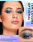 MAKI YIKA 3Pc Glitter Eyeshadow Liquid Multichrome Eyeshadows Long Lasting, Metallic Chameleon Eye Shadow Smudgeproof Holographic Eye Topper Glitters (#1+3+6)