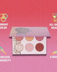 Juvia's Place Palette Blushed Rose - Rosy, Pinks, Rose-Gold, Shades of 6, Professional Eye Makeup, Pigmented Makeup Palette