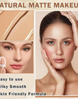Airbrush Foundation Makeup Spray Full Coverage Foundation for Mature Skin,Long-lasting Airbrush Flawless Setting Spray,Waterproof Foundation for Smooth Radiant Skin (Natural/Warm Porcelain)