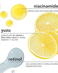 Saturday Skin Yuzu Vitamin C Sleep Mask Regenerist Retinol Ultra Rich Face Moisturizer Cream Smooth Skin and Reduce Wrinkles Ideal for All Skin Types