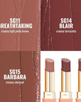 Oulac Color Rich Satin Lipstick Set For Women Red Burgundy Lipsticks High Impact Lipcolor Tinted Lip Balm, Nourishing, Satin Finish, Moisturizing Creamy Formula, Vegan Gluten Free (11+14+15)