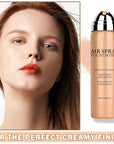 AWCCXMYM Flawless AirBrush Foundation High Coverage Foundation Smooth Creamy Matte Spray Foundation Makeup Kit For Mature Skin With Natural Nude Finish #Natural/Warm Porcelain