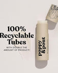 Poppy & Pout Marshmallow Creme Jumbo Lip Balm | All Natural Lip Balms & Moisturizers | Hydrates with Beeswax, Vitamin E, Organic Coconut Oil | Cruelty-Free | Lip Balm in Recyclable Cardboard Tube