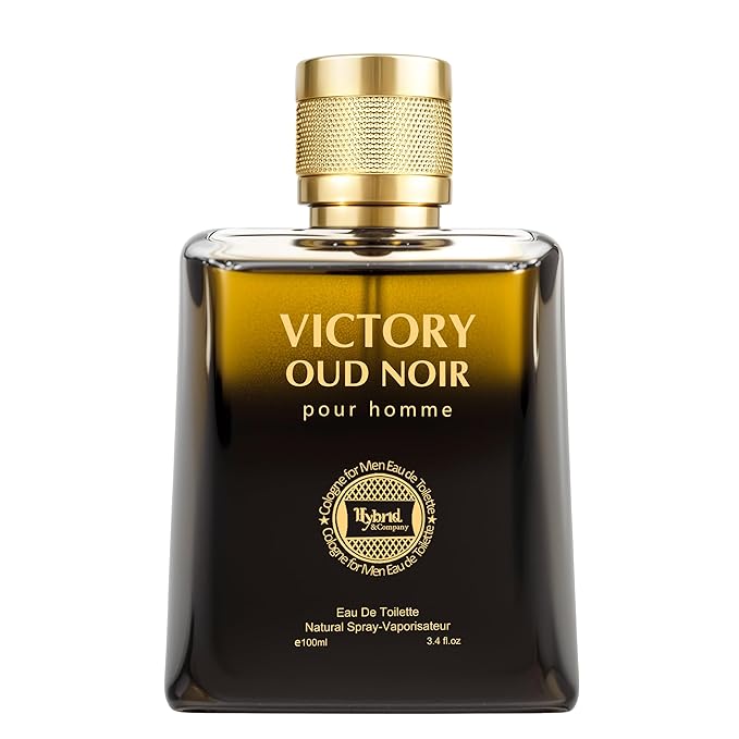 Hybrid & Company Men's Victory Oud Noir Pour Homme Eau de Toilette Vaporisateur Natural Spray 3.4 Fl Oz
