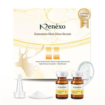 Exosomes Anti-Aging Face Serum for Woman Man | Exosomes for Skin, Rejuvenation, Hydrating, Hydrating & Firming Skincare | Ampoule with Hyaluronic Acid | 1 Set (8ml + 150mg)