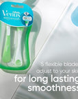 Gillette Venus Extra Smooth Green Disposable Women's Razors - 2 Count (Pack of 2)