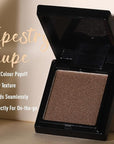 UCANBE Tapestry Taupe Single Eyeshadow Palette, Highly Pigmented Shimmer Eye Shadow Powder, Professional Long-Lasting Waterproof Makeup Palette