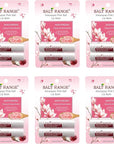 Salt Range Lip balm formulated with cherry and shea butter, 100% natural, soothing, hydrating, and deeply nourishing, Organic chapstick, 6-count pack (12 pieces total)