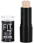 Maybelline Fit Me Shine-Free + Balance Foundation Stick, Multi-Use Face Makeup and Contour Stick For Natural, Matte Coverage, Porcelain, 1 Count