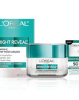 L'Oreal Paris Bright Reveal Vitamin C Glow Moisturizer, Supercharged Facial Moisturizer to Brighten Skin, Even Tone and Hydrate for 72HRs, Includes SPF 50 Sample