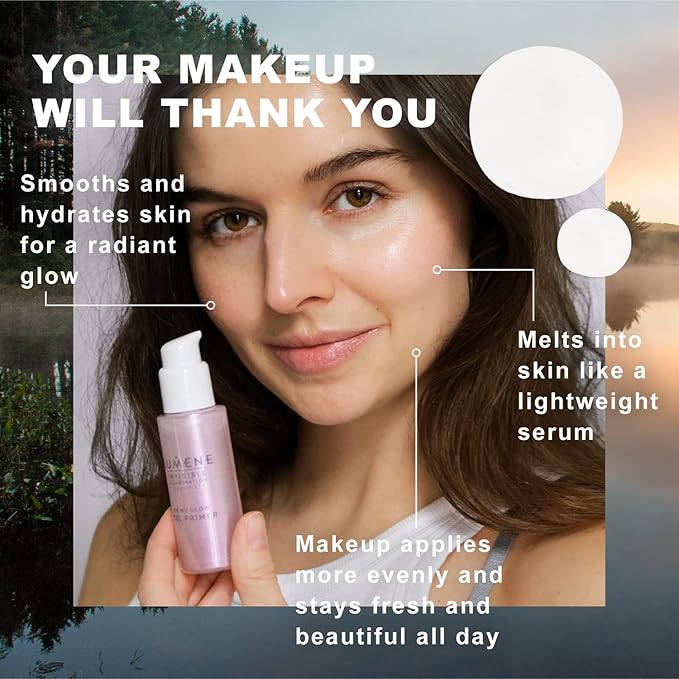 Lumene Dewy Glow Gel Primer - Invisible Illuminating Face 1oz