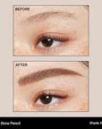 Morphe Micro Dual Eyebrow Pencil - Dual-Ended Brow Pencil Featuring a Retractable, Ultra-Precise, Pointed Tip - Richly Pigmented, Smooth-Gliding, Long-Lasting Wax Formula - Mocha (0.003 oz)