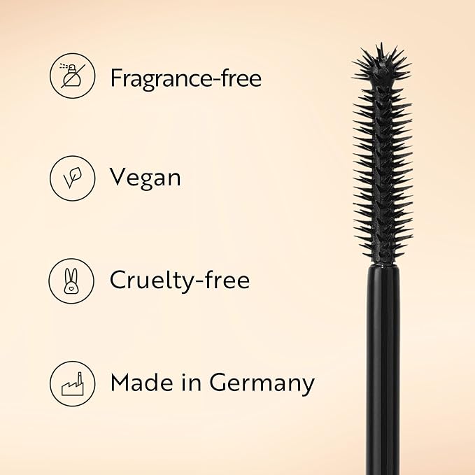 M. Asam MAGIC FINISH 5in1 Hybrid Mascara Deep Black - Mascara for volume, lengthening, definition, care & optimal shape, eye make-up with nourishing argan oil & carnauba wax, 0.27 Fl Oz