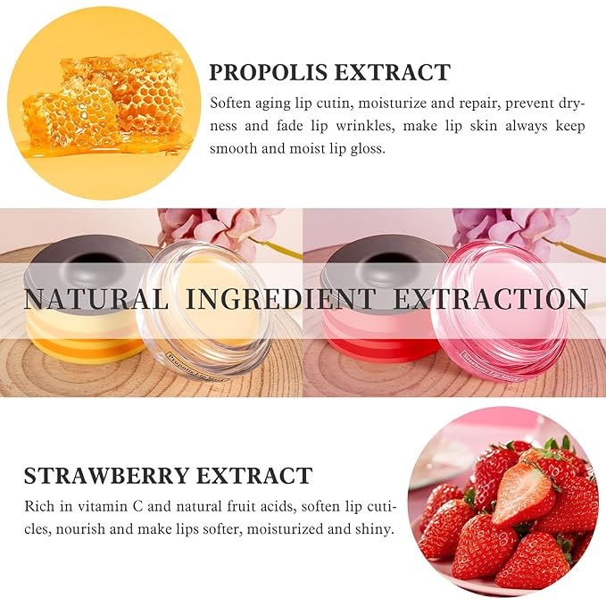 2 PCS Bee Honey Lip Balm