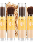 2PCS Mineral Powder Sunscreen Setting Makeup - SPF 35 Brush On Sunscreen for Face & Scalp & Hair, Natural Matte Loose Finishing Powder, Oil Control Lightweight Breathable (#03 Light)