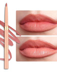 Oulac Waterproof Lipliner Pencil - Smooth and Creamy, Retractable Lip Makeup for Precision Application, Vegan & Cruelty-Free, LL04 Sunlit Peach