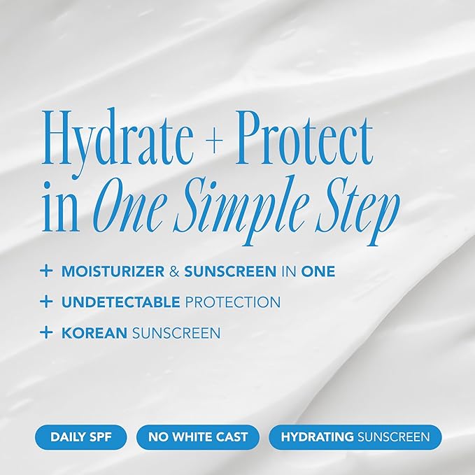 THE FACE SHOP Hydro Sun Barrier 2-in-1 Sunscreen & Moisturizer, Broad Spectrum SPF 45, Korean Sunscreen Skin care, Daily Hydrating Moisturizer for Face with Niacinamide, No White Cast