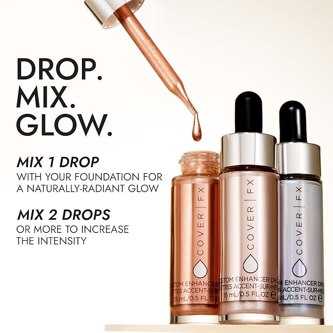 COVER FX Custom Enhancer Drops - Moonlight : Liquid Highlighter 15mL