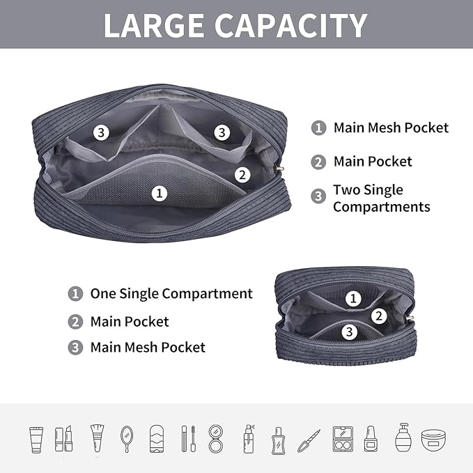 Magefy small makeup bag mini