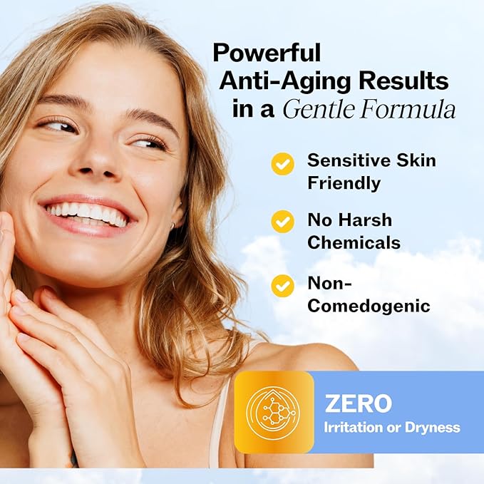 LilyAna Naturals Anti Aging Retinol Face Cream for Women – Wrinkle & Neck Cream for Firming, Retinol Moisturizer for Face with Hyaluronic Acid, Hydrating Night Cream, Collagen Boost (Bottle, 1.0oz)