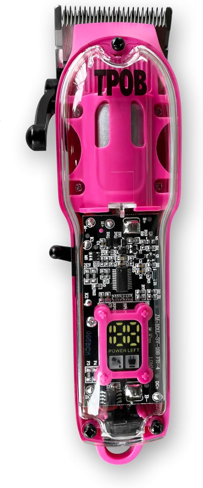 TPOB Slime 2 Candy Edition Barber Hair Clippers for Men 6800 RPM with Matte Pink Case and Taper Blade
