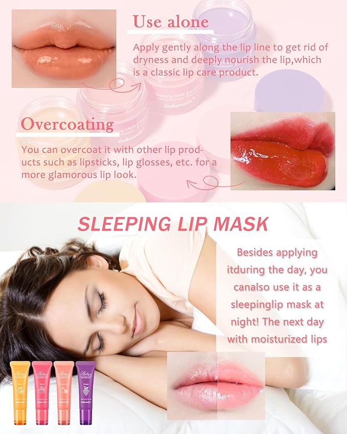 2Pcs Lip Glowy Balm & Lip Lip,Lip